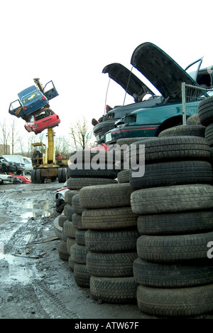 Breakers yard Stockfoto