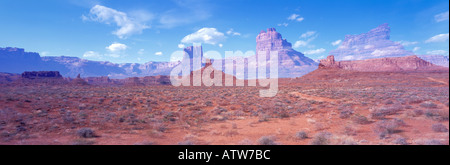 Monument Valley Arizona Utah USA (Doppelbelichtung). Foto: Willy Matheisl Stockfoto