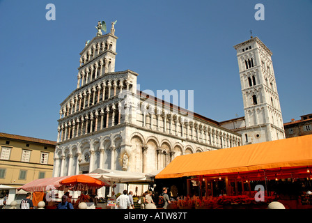 Kirche San Michele in Foro Lucca Toskana Italien Stockfoto