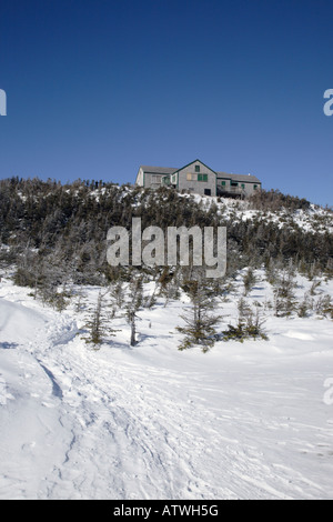 Greenleaf Hütte in den Wintermonaten befindet sich in den White Mountains New Hampshire USA Stockfoto