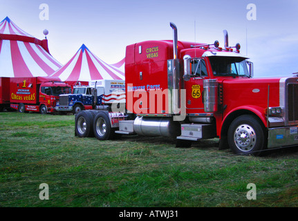 Zirkus-LKW Stockfoto