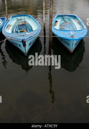 Boot mieten gefesselt. Stockfoto