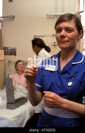 Agentur-Krankenschwester in Guys Hospital. Stockfoto