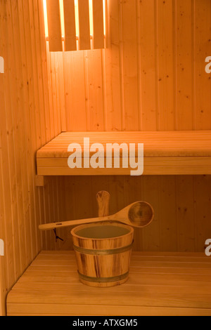 Sauna I Pioniere Hotel Val di Luce Abetone Toskana Italien Stockfoto