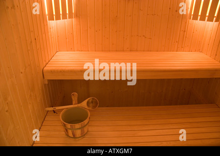 Sauna I Pioniere Hotel Val di Luce Abetone Toskana Italien Stockfoto