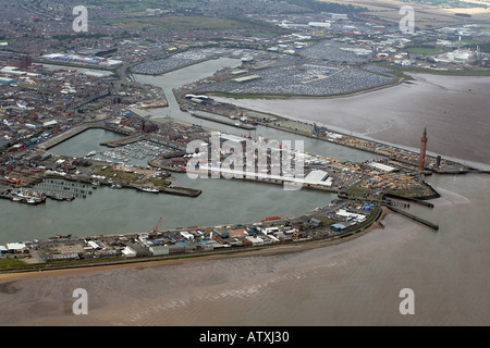 Grimsby Dock Tower Stockfoto