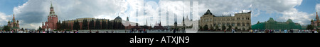 360 Grad des Roten Platzes in Moskau Stockfoto