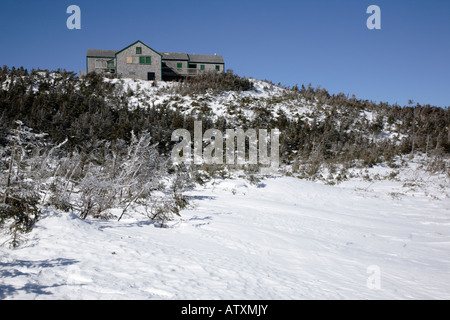 Greenleaf Hütte in den Wintermonaten befindet sich in den White Mountains New Hampshire USA Stockfoto