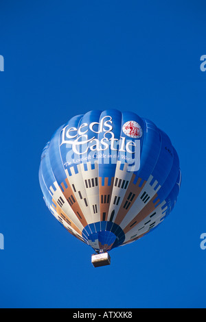 Leeds Castle-Heißluftballon Stockfoto