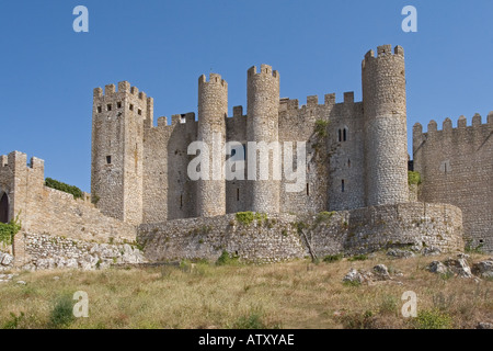 Schloss Óbidos Portugal Stockfoto