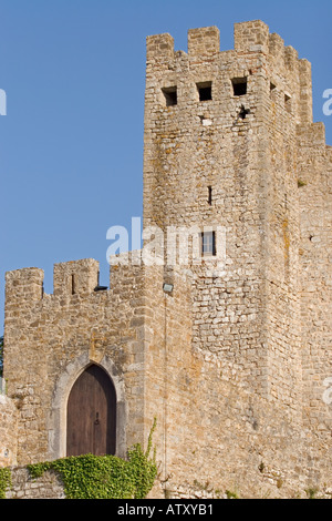 Schloss Óbidos Portugal Stockfoto