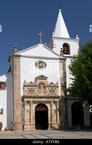Igreja de Santa Maria Óbidos Portugal Stockfoto