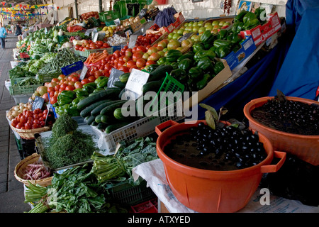 Frisch produzieren Mercado Bolhão kommunalen Markt Porto Portugal Stockfoto