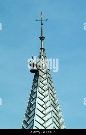 Ickleton in der Nähe vertuscht von Blei Turmspitze auf der Parish Church of St Mary Magdalene Stockfoto