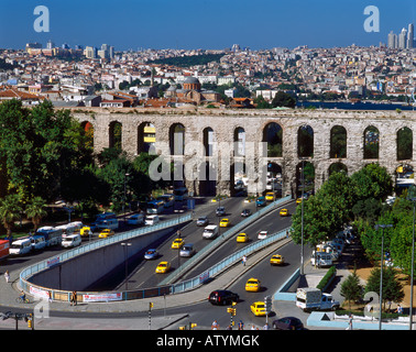 Valens-Aquädukt (an Kemeri)-Istanbul, Türkei Stockfoto