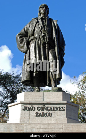 Joao Goncalves Zarco Statue, Funchal, Madeira Stockfoto