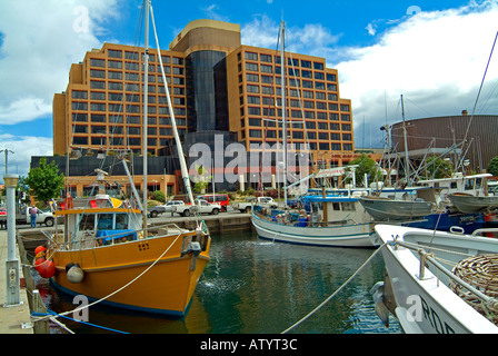 Grand Chancellor Hotel an der Uferpromenade von Hobart Tasmanien Australien Stockfoto