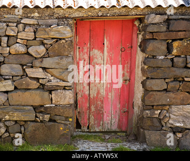 Alte Tür, Schottland, UK Stockfoto