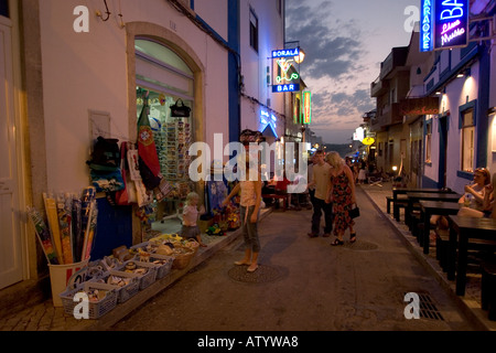 Sonnenuntergang in Alvor Portugal Stockfoto