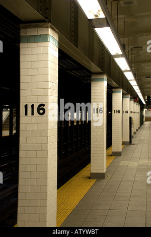 116th Street u-Bahnstation Stockfoto