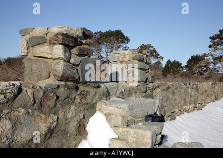 Odiorne Point State Park in den Wintermonaten befindet sich in Rye New Hampshire USA ist Teil von Neu-England Stockfoto