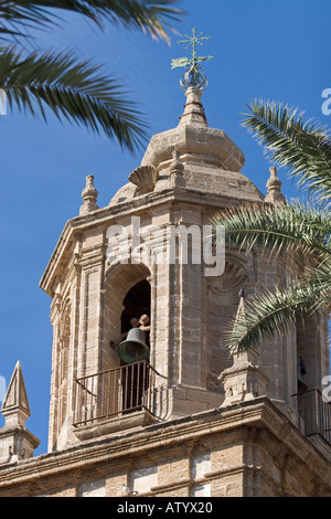 Glockenturm-Cádiz-Spanien Stockfoto