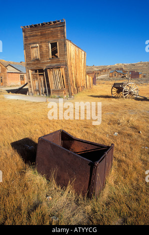 Swazey Hotel und Erz-Box auf Main Street Bodie State historischen Park nationalen historischen Wahrzeichen Kalifornien Stockfoto