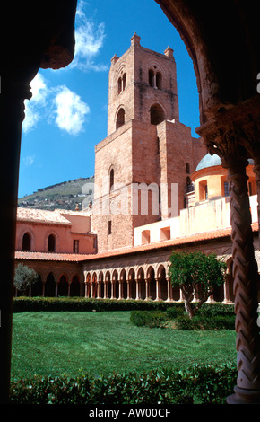 Monreale Kathedrale und Kloster-Sizilien-Italien Stockfoto