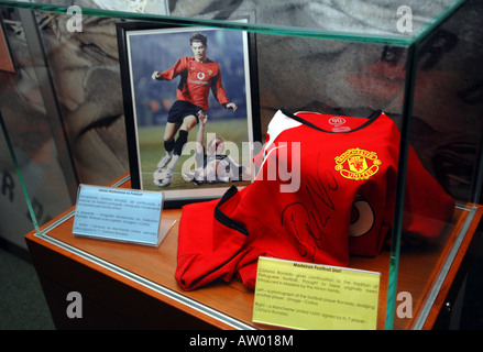 Cristiano Ronaldo Ausstellung im Musée Madeira Story Centre in Funchal, Madeira Stockfoto