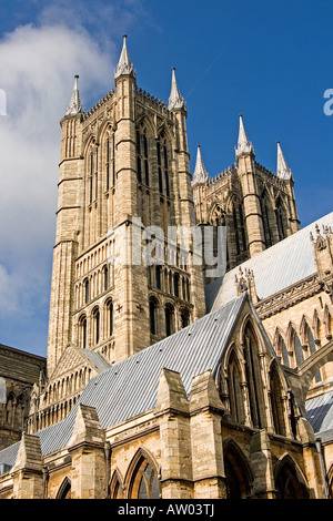 Kathedrale von Lincoln Stockfoto