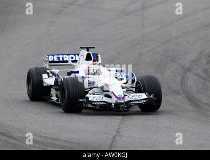 Christian KLIEN im BMW Sauber F1 08 Rennwagen während der Formel-1-Test-Sitzungen, im Februar 2008 Stockfoto