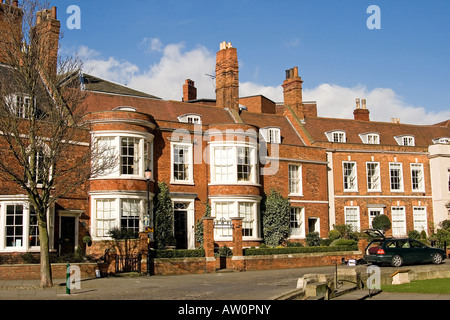 Minster Yard Kathedrale nahe Lincoln Stockfoto