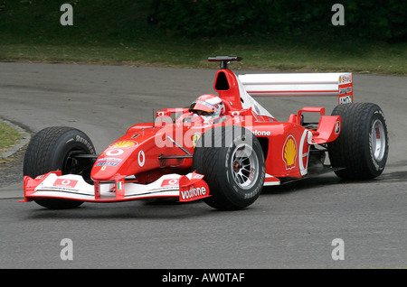 2002 Ferrari F2002 Formel1 Auto beim Goodwood Festival of Speed, Sussex, UK. Stockfoto
