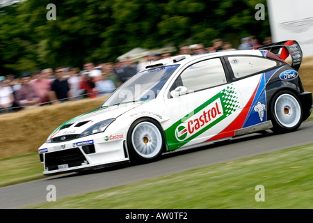 2003 Ford Focus WRC beim Goodwood Festival of Speed, Sussex, UK. Stockfoto