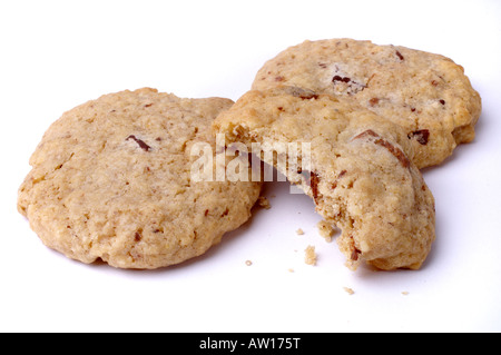 Close up Portrait of chocolate Chip cookies Stockfoto