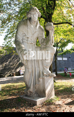 Nikolaus Kopernikus-Statue in Salzburg, Österreich Stockfoto