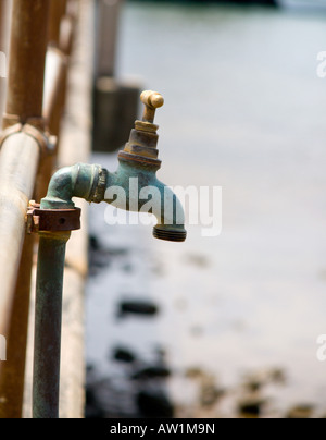 Wasserhahn. Stockfoto