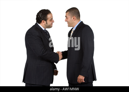Zwei Männer Handshaking Geschäft gemacht Stockfoto