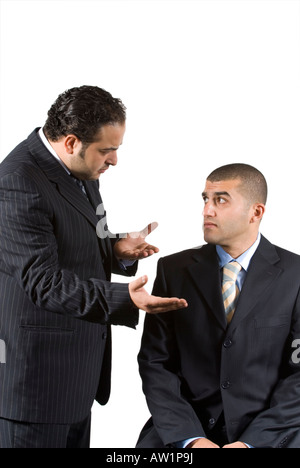 Business Manager und Mitarbeiter argument Stockfoto