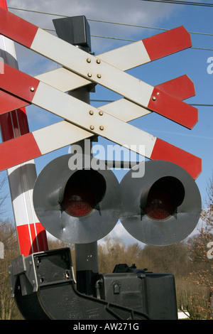 Detail einer Zug-Kreuzung in Utrecht Stockfoto