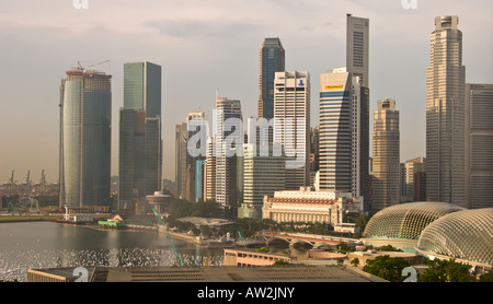 Singapur-Geschäftsviertel und Marina Bay Stockfoto