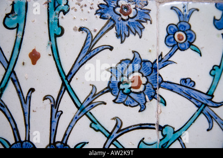 Kachel-Detail-Topkapi-Palast, Istanbul Stockfoto