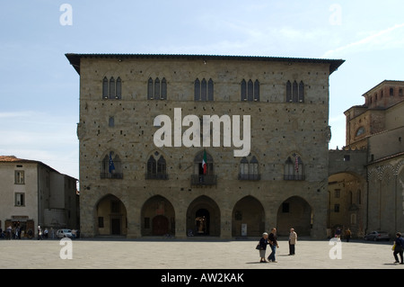 Palazzo del Comune Piazza del Duomo Pistoia Stockfoto