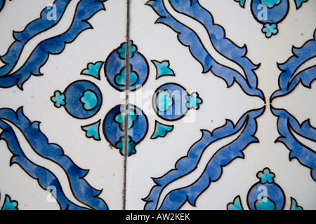 Kachel-Detail-Topkapi-Palast, Istanbul Stockfoto