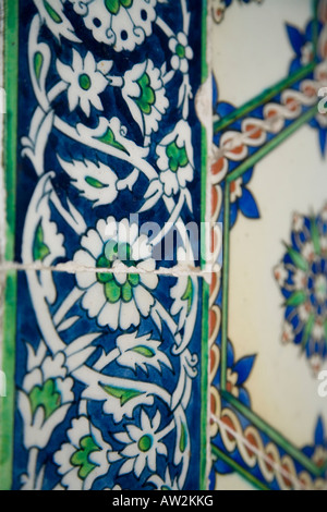 Kachel-Detail-Topkapi-Palast, Istanbul Stockfoto