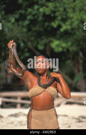 Dominikanische Republik Taino Schlange Tänzerin Stockfoto