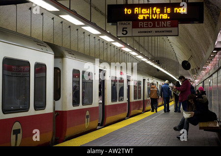 Boston-u-Bahn Stockfoto