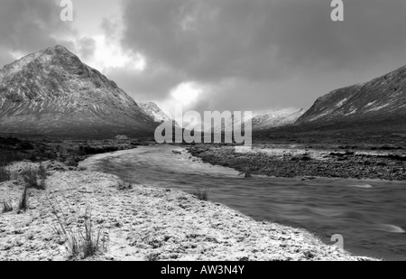 Dramatische Ausblicke in Rannoch Moor, Schottland, UK Stockfoto