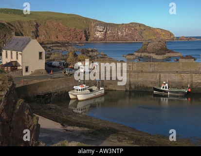 St. Abbs Hafen Boote Scottish Borders, August 2007 Stockfoto