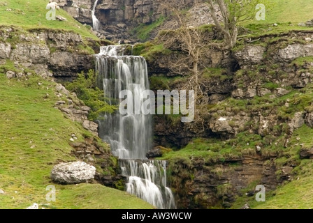 Wasserfall in North Yorkshire, England Stockfoto